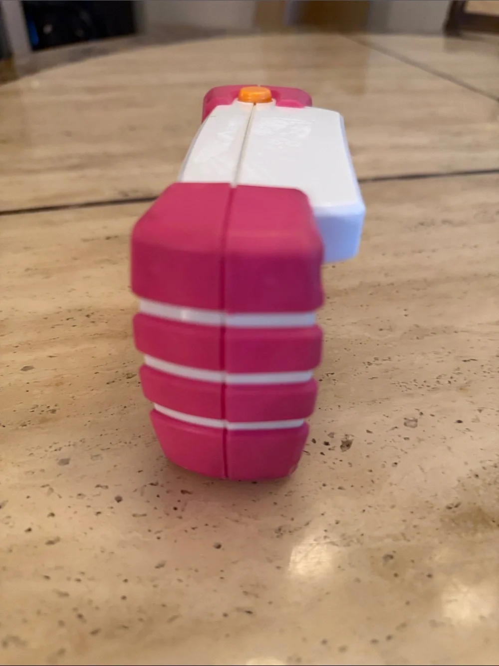 Fisher-Price Pink and White Kids Toy Camera with Flower Graphics